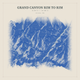 Grand Canyon Rim to Rim — Red Relief print in Ultramarine (square)