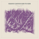 Grand Canyon Rim to Rim — Red Relief print in Plum & Clay (square)