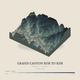 Grand Canyon Rim to Rim — Terrain Relief print in Graphite (square)