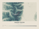 Grand Teton — Contour Colour print in Graphite (landscape)