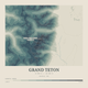 Grand Teton — Contour Colour print in Graphite (square)