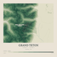 Grand Teton — Contour Colour print in Forest Floor (square)