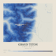 Grand Teton — Contour Colour print in Ultramarine (square)