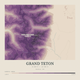 Grand Teton — Contour Colour print in Plum & Clay (square)