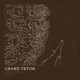 Grand Teton — Ink print in Atlas Dark (square)