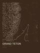 Grand Teton — Ink print in Atlas Dark