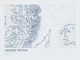 Grand Teton — Ink print in Blueprint Light (landscape)