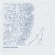 Grand Teton — Ink print in Blueprint Light (square)