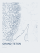 Grand Teton — Ink print in Blueprint Light