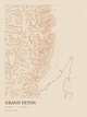 Grand Teton — Ink print in Desert Light