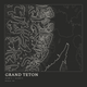 Grand Teton — Ink print in Ink Dark (square)