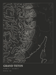 Grand Teton — Ink print in Ink Dark