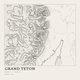 Grand Teton — Ink print in Ink Light (square)