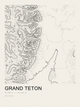 Grand Teton — Ink print in Ink Light