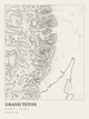 Grand Teton — Ink print in Ink Light