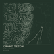 Grand Teton — Ink print in Ranger Dark (square)