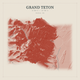 Grand Teton — Red Relief print in Ember & Ochre (square)