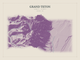 Grand Teton — Red Relief print in Plum & Clay (landscape)