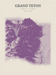 Grand Teton — Red Relief print in Plum & Clay
