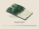 Grand Teton — Terrain Relief print in Forest Floor (landscape)