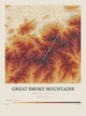 Great Smoky Mountains — Contour Colour print in Ember & Ochre