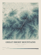 Great Smoky Mountains — Contour Colour print in Graphite