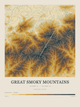 Great Smoky Mountains — Contour Colour print in Saffron & Slate