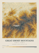 Great Smoky Mountains — Contour Colour print in Saffron & Slate