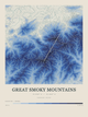 Great Smoky Mountains — Contour Colour print in Ultramarine