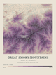 Great Smoky Mountains — Contour Colour print in Plum & Clay