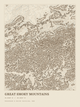 Great Smoky Mountains — Ink print in Atlas Light