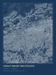Great Smoky Mountains — Ink print in Blueprint Dark
