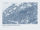 Great Smoky Mountains — Ink print in Blueprint Light (landscape)