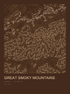 Great Smoky Mountains — Ink print in Desert Dark