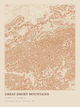 Great Smoky Mountains — Ink print in Desert Light