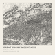 Great Smoky Mountains — Ink print in Ink Light (square)