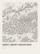 Great Smoky Mountains — Ink print in Ink Light