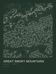 Great Smoky Mountains — Ink print in Ranger Dark