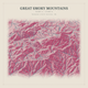 Great Smoky Mountains — Red Relief print in Rose & Stone (square)