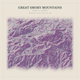 Great Smoky Mountains — Red Relief print in Plum & Clay (square)