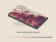 Great Smoky Mountains — Terrain Relief print in Rose & Stone (landscape)