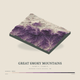 Great Smoky Mountains — Terrain Relief print in Plum & Clay (square)