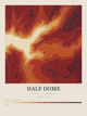 Half Dome — Contour Colour print in Ember & Ochre