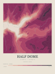 Half Dome — Contour Colour print in Rose & Stone