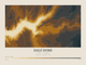 Half Dome — Contour Colour print in Saffron & Slate (landscape)