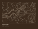 Half Dome — Ink print in Atlas Dark (landscape)