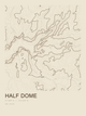 Half Dome — Ink print in Atlas Light