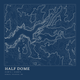 Half Dome — Ink print in Blueprint Dark (square)