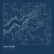 Half Dome — Ink print in Blueprint Dark (square)