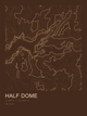 Half Dome — Ink print in Desert Dark